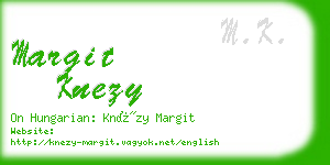 margit knezy business card